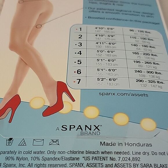 NEW SPANX 140-180 LB NUDE TAN MID THIGH SHAPER SHORTS TUMMY THIGHS REAR XL NWT - Picture 8 of 8